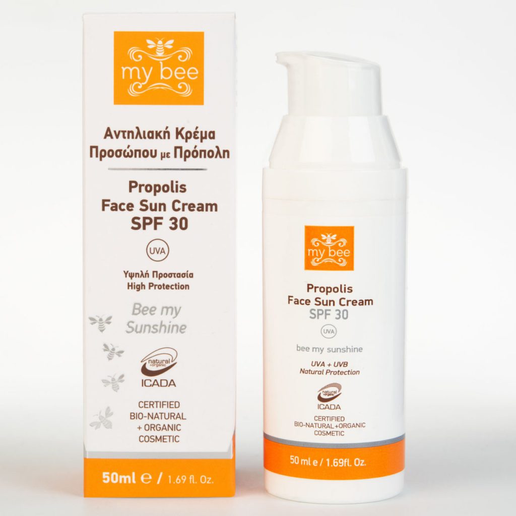 Αντηλιακή Κρέμα Προσώπου με Πρόπολη – 50ml